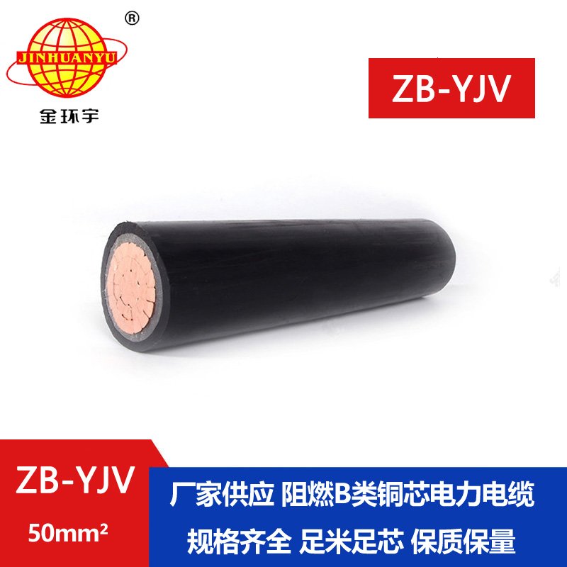 深圳市金環(huán)宇電線(xiàn)電纜 ZB-YJV 50平方 國(guó)標(biāo) 阻燃B級(jí)