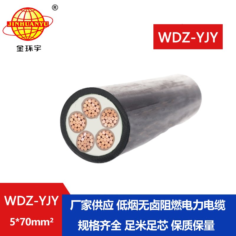 金環(huán)宇電線(xiàn)電纜 wdz-yjy電纜 WDZ-YJY 5X70平方 低煙無(wú)